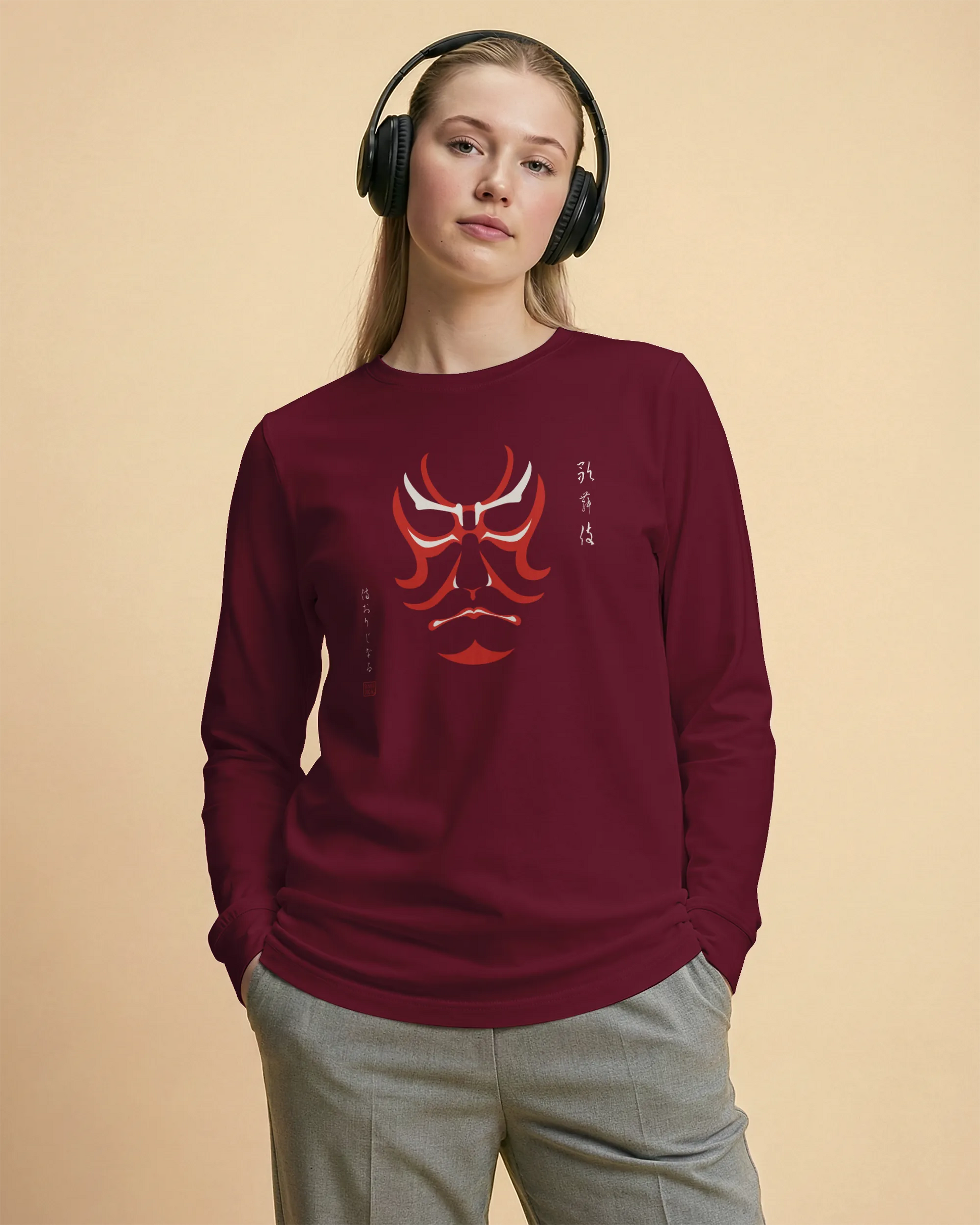 Kabuki Unisex Long Sleeve Tee - Samurai Original