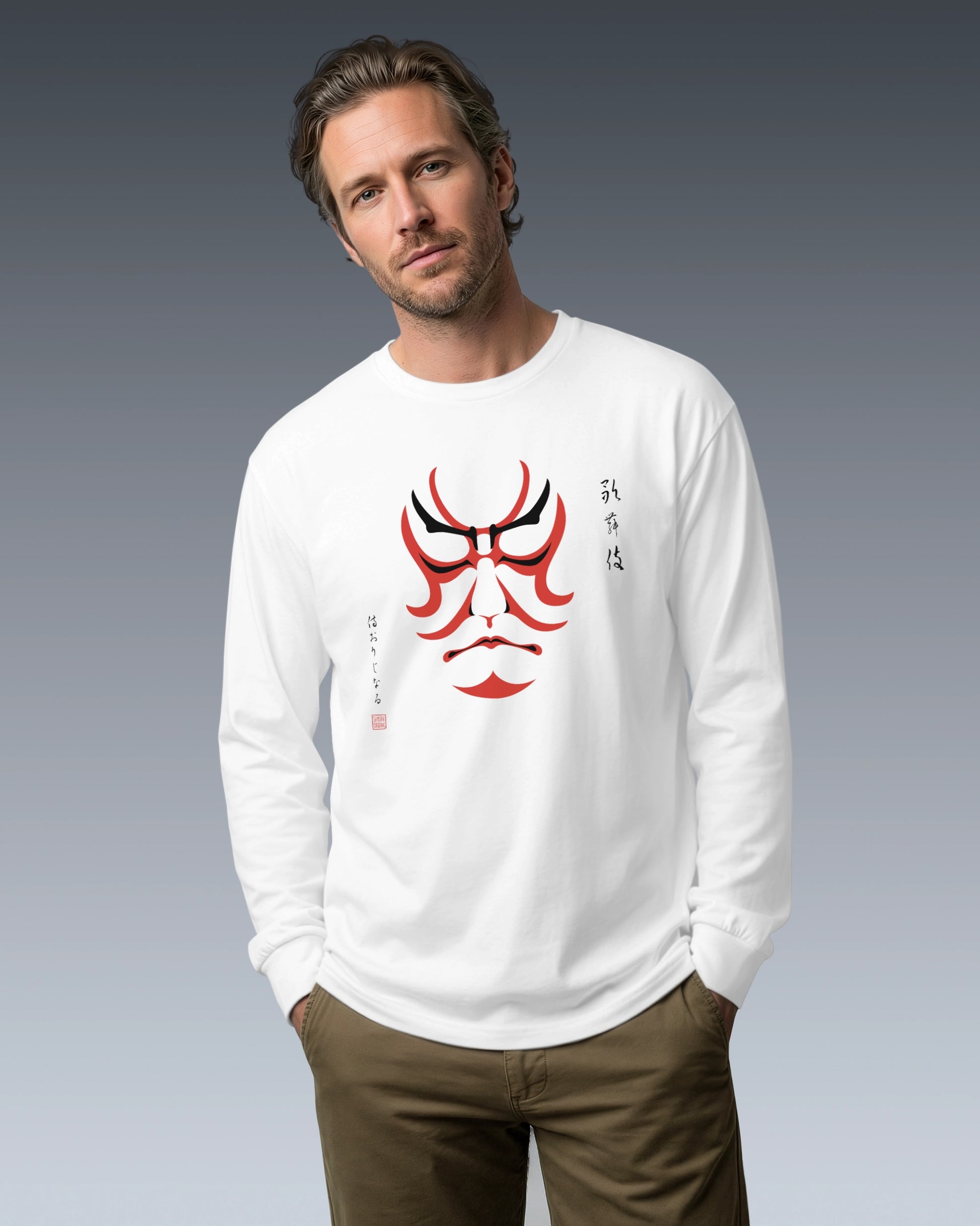 Kabuki Unisex Long Sleeve Tee - Samurai Original