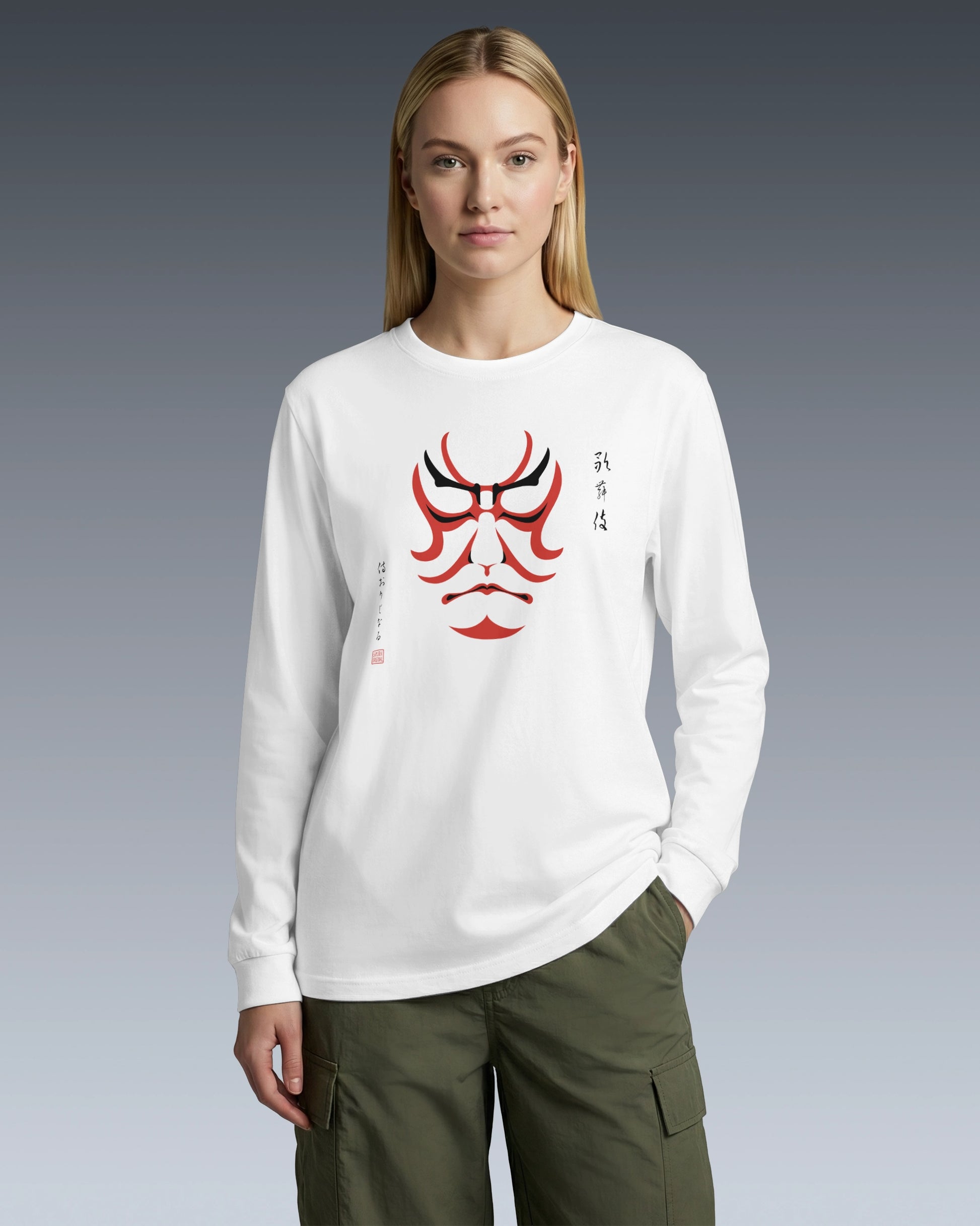 Kabuki Unisex Long Sleeve Tee - Samurai Original