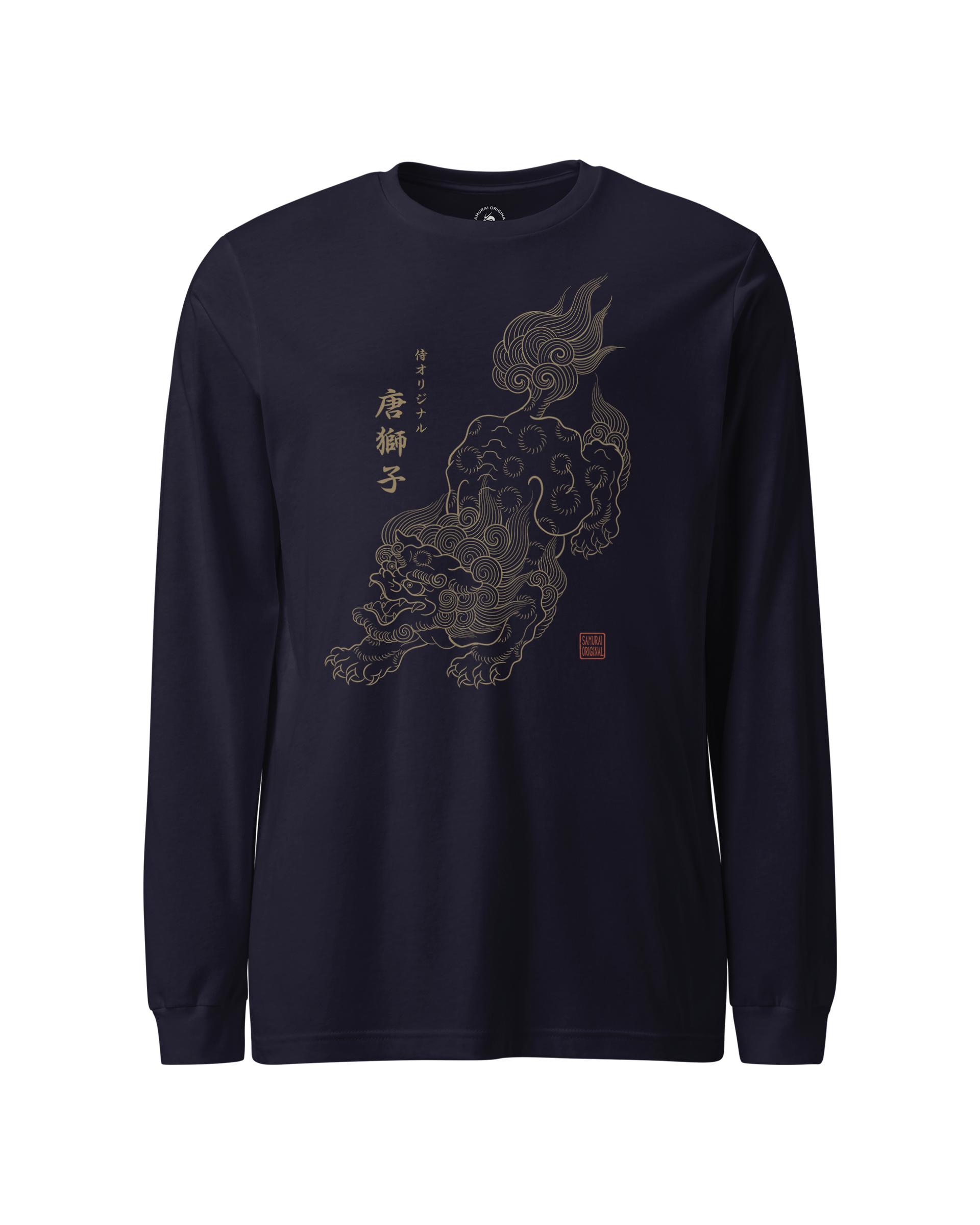 Karashishi Japanese Unisex Long Sleeve Tee – Samurai Original Karashishi Japanese Unisex Long Sleeve Tee – Samurai Original