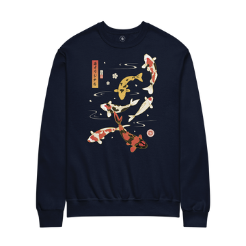 Koi Zen Pond Japanese Ukiyo-e Unisex Sweatshirt