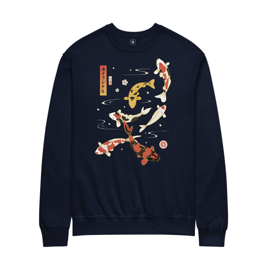 Koi Zen Pond Japanese Ukiyo-e Unisex Sweatshirt