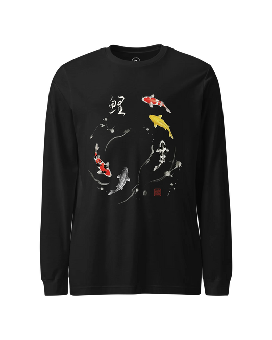 Koi Fish Japanese Unisex Long Sleeve Tee