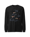 Koi Fish Japanese Ukiyo-e Unisex Long Sleeve Tee No.3
