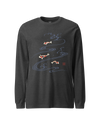 Koi Fish Japanese Ukiyo-e Unisex Long Sleeve Tee No.3
