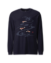 Koi Fish Japanese Ukiyo-e Unisex Long Sleeve Tee No.3