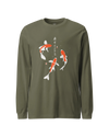 Koi Fish Japanese Ukiyo-e Unisex Long Sleeve Tee 2