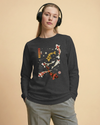 Koi Fish Japanese Ukiyo-e Unisex Long Sleeve Tee