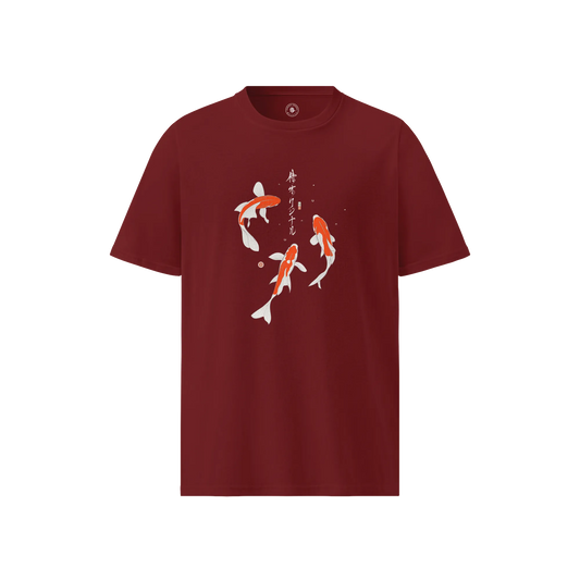 Koi Fish Ukiyo-e Unisex organic t-shirt No.2