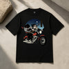 Kurokaze Samurai Biker Ukiyo-e Organic T-shirt - Samurai Original