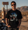 Kurokaze Samurai Biker Ukiyo-e Organic T-shirt - Samurai Original