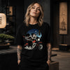 Kurokaze Samurai Biker Ukiyo-e Organic T-shirt - Samurai Original