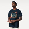 Moonlit Cats Ukiyo-e Organic T-shirt
