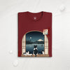 Moonlit Cats Ukiyo-e Organic T-shirt