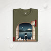 Moonlit Cats Ukiyo-e Organic T-shirt