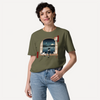 Moonlit Cats Ukiyo-e Organic T-shirt