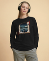 Moonlit Cats Ukiyo-e Unisex Long Sleeve Tee - Samurai Original