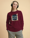 Moonlit Cats Ukiyo-e Unisex Long Sleeve Tee - Samurai Original
