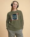 Moonlit Cats Ukiyo-e Unisex Long Sleeve Tee - Samurai Original