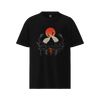 Moonlit Cranes Ukiyo-e Organic T-Shirt Black - Samurai Original