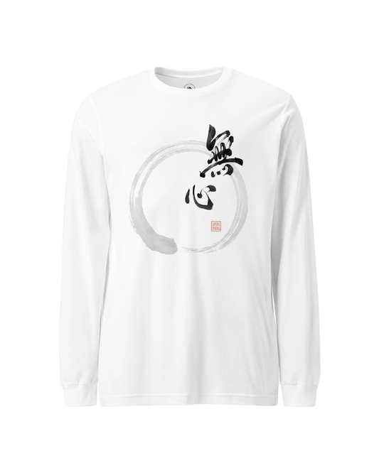 Mushin Japanese Calligraphy Unisex Long Sleeve Tee