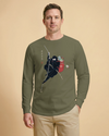 Ninja Santa Christmas Japanese Ukiyo-e Unisex Long Sleeve Tee