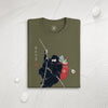 Ninja Santa Christmas Japanese Ukiyo-e Unisex Organic T-shirt