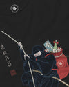 Ninja Santa Christmas Japanese Ukiyo-e Unisex Long Sleeve Tee