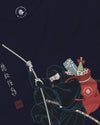 Ninja Santa Christmas Japanese Ukiyo-e Unisex Long Sleeve Tee