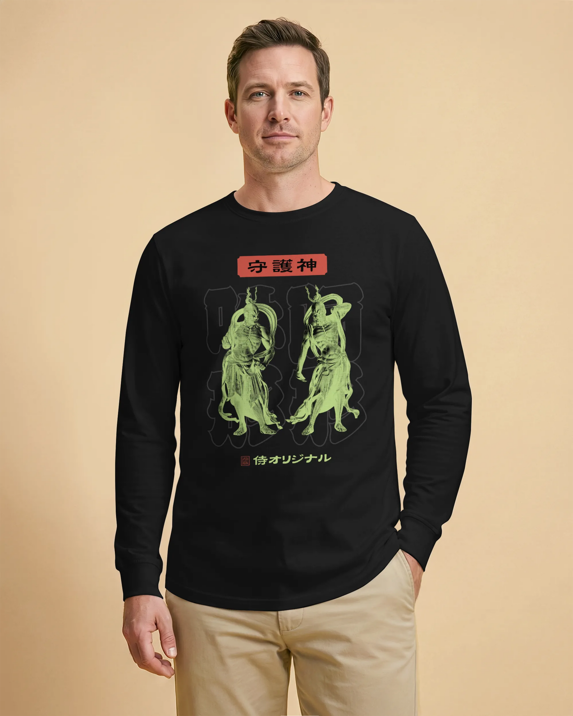 Nio Guardians Unisex Long Sleeve Tee - Samurai Original