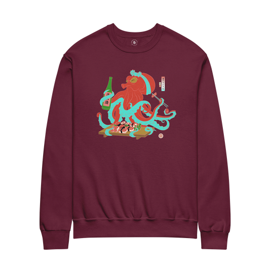 Octopus Sushi Master Tako Ukiyo-e Unisex Sweatshirt