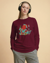 Octopus Sushi Japanese Ukiyo-e Unisex Long Sleeve Tee - Samurai Original