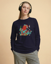 Octopus Sushi Japanese Ukiyo-e Unisex Long Sleeve Tee - Samurai Original