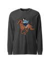 Onna Bugeisha Riding Horse Japanese Ukiyo-e Unisex Long Sleeve Tee