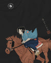 Onna Bugeisha Riding Horse Japanese Ukiyo-e Unisex Long Sleeve Tee