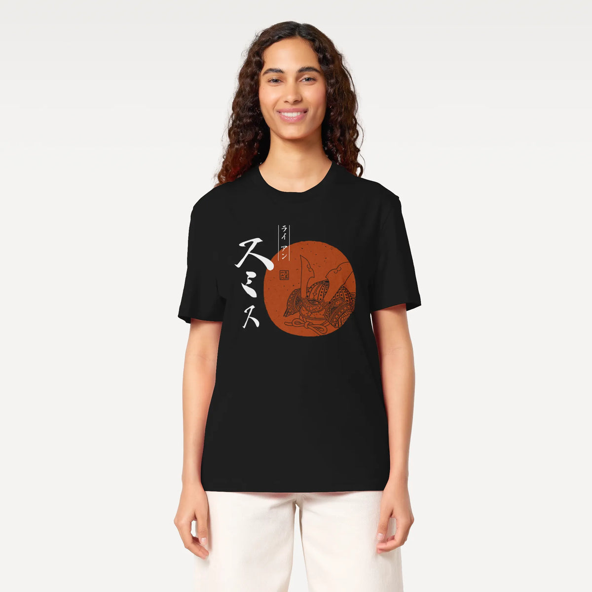 Personalized Japanese Name Kabuto Organic T-Shirt - Samurai Original