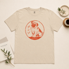 Personalized Japanese Hanko Pet Portrait Organic T-Shirt
