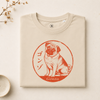 Personalized Japanese Hanko Pet Portrait Organic T-Shirt