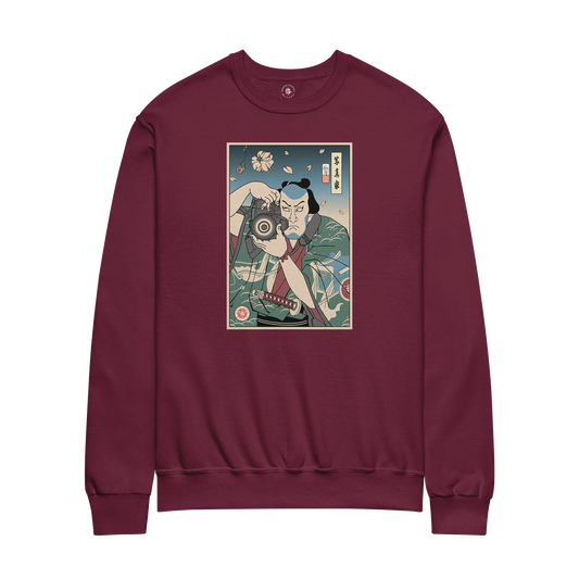 Photographer Samurai Ukiyo-e Unisex Sweatshirt