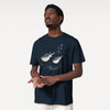 Pufferfish Sumi-e Unisex organic t-shirt