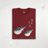 Pufferfish Sumi-e Unisex organic t-shirt