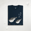 Pufferfish Sumi-e Unisex organic t-shirt