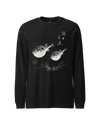 Pufferfish Sumi-e Unisex Long Sleeve Tee Black - Samurai Original