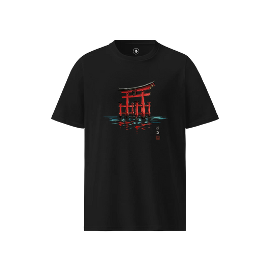 Red Torii Unisex organic t-shirt