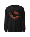 Ronin Raven Unisex Long Sleeve Tee Black - Samurai Original