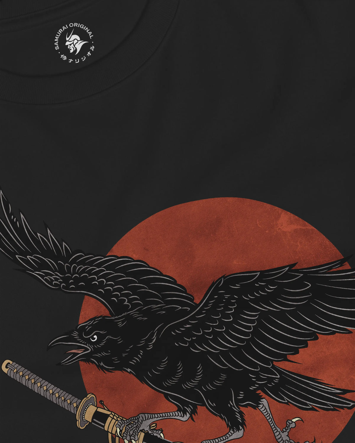 Ronin Raven Unisex Long Sleeve Tee - Samurai Original
