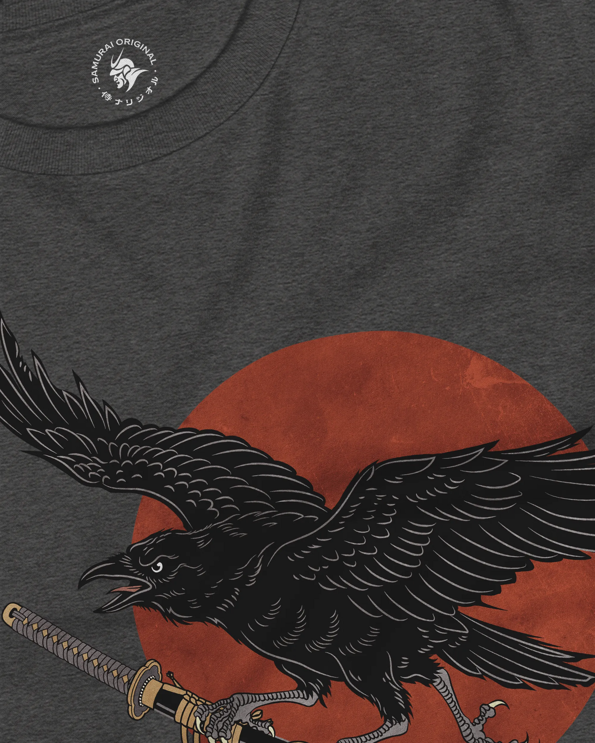 Ronin Raven Unisex Long Sleeve Tee - Samurai Original