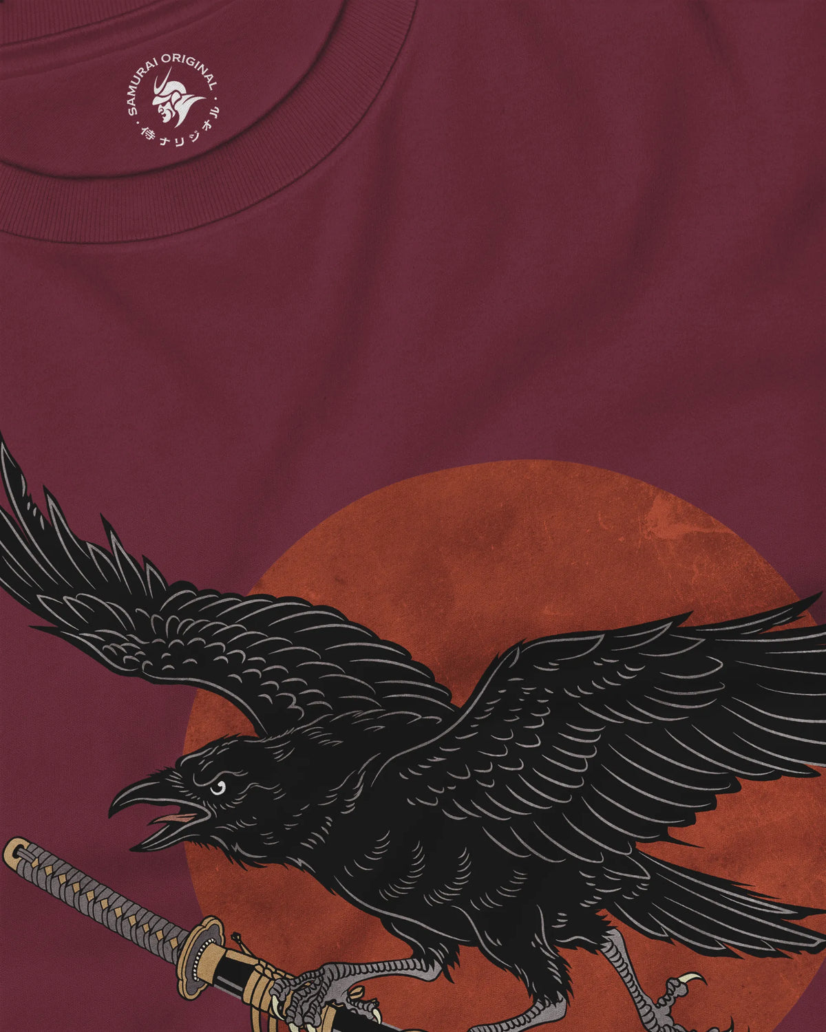 Ronin Raven Unisex Long Sleeve Tee - Samurai Original