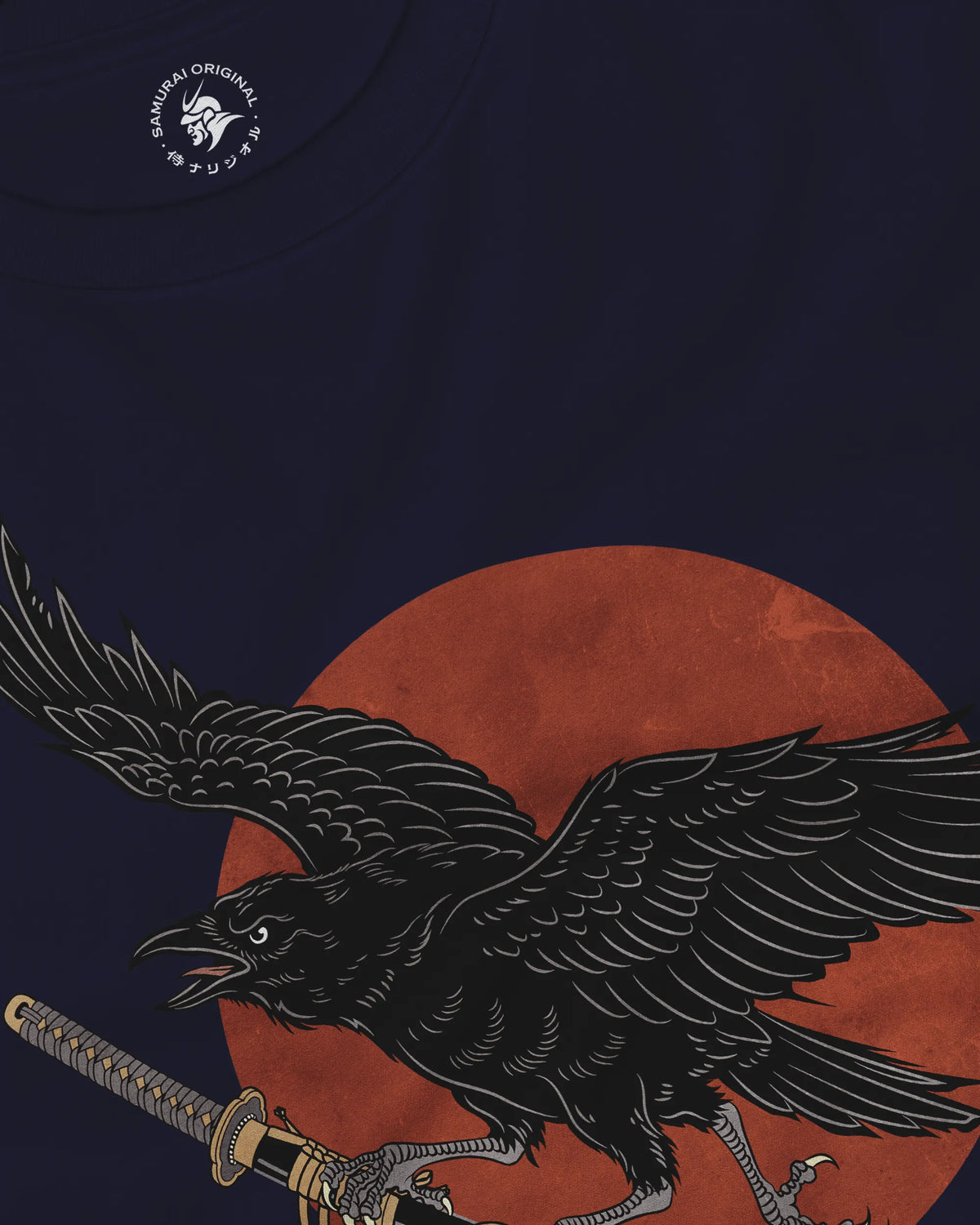 Ronin Raven Unisex Long Sleeve Tee - Samurai Original