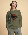Ronin Raven Unisex Long Sleeve Tee - Samurai Original